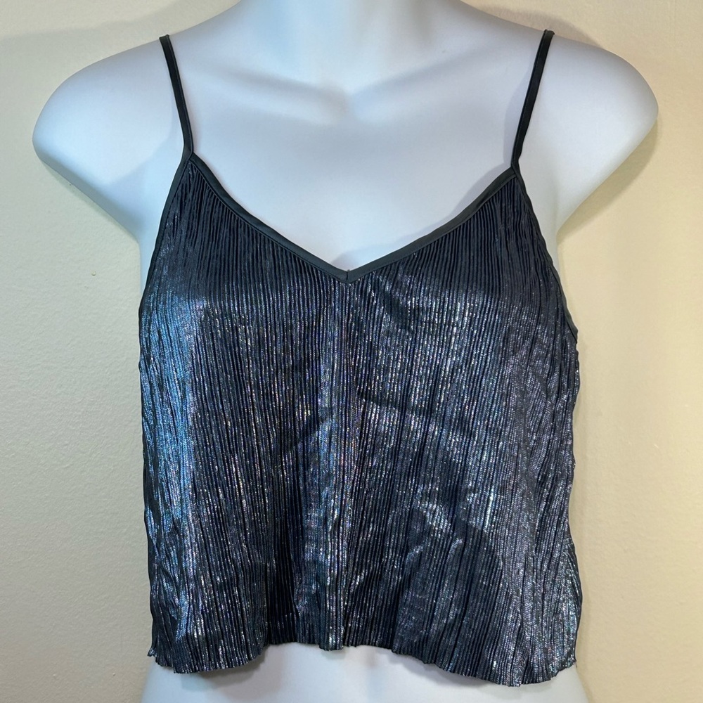 Victoria’s Secret Silver/Grey Crop Sleep Tank Top